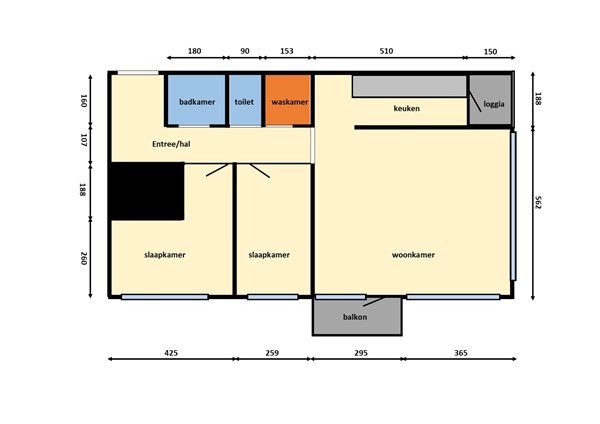 Floorplan - Gerstkamp 228, 2592 CX Den Haag